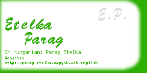 etelka parag business card